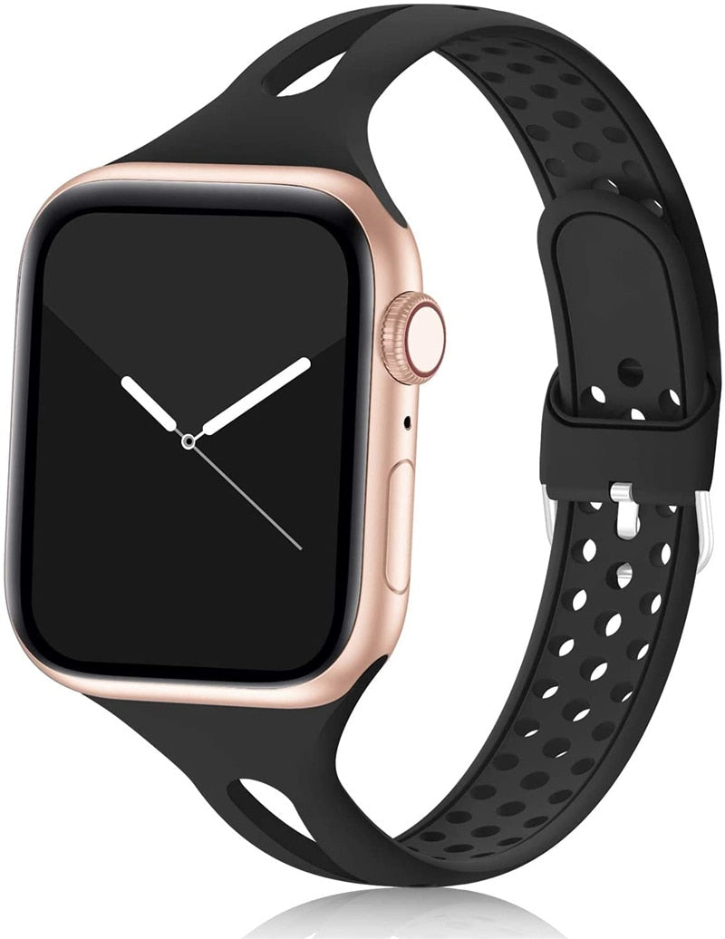 Slim Silicone Sport Strap for Apple Watch - Premium Apple Watch Accessories from Dressmycell.com - Just $15.00! Shop now at Dressmycell.com Slim Silicone Sport Strap for Apple Watch - Premium Apple Watch Accessories from Dressmycell.com - Just $15.00! Shop now at Dressmycell.com